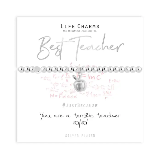 splosh Life Charms Just Because Best Teacher Bracelet splosh Life Charms Just Because Best Teacher Bracelet