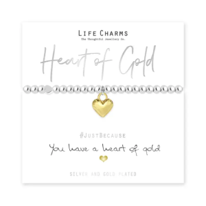 Life Charms - Just Because Bracelet: Heart Of Gold