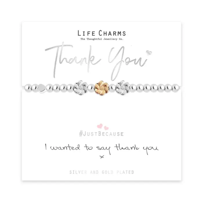 splosh Life Charms Just Because Thank You Bracelet splosh Life Charms Just Because Thank You Bracelet
