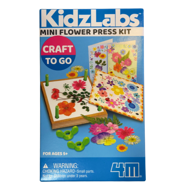 4m kidzlabz craft to go mini flower press kit 4m kidzlabz craft to go mini flower press kit