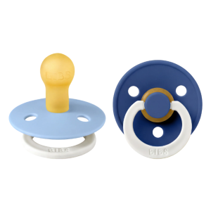 BIBS Dummies - 2 Pack Night Glow: Sky Blue/Cornflower