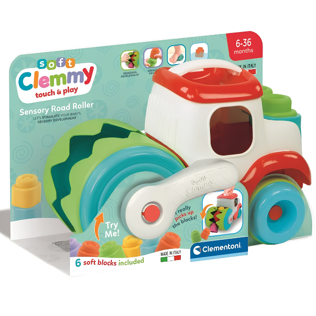 Clementoni - Soft Clemmy - Sensory Road Roller