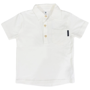 Korango - Cotton Polo: White