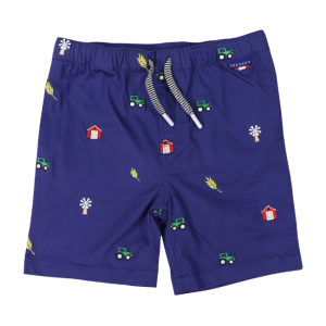 Korango - Embroidered Shorts: Navy