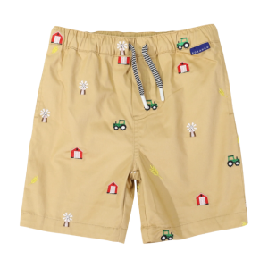 Korango - Embroidered Shorts: Sand