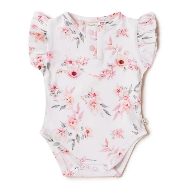 Snuggle Hunny Short Sleeve Organic Bodysuit Camille