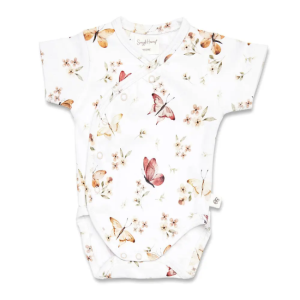 Snuggle Hunny - Organic Kimono Bodysuit: Butterfly