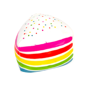 Squishies - Giant Squeeze Mega Mellow: Rainbow Cake