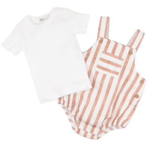 Bebe - Max: Stripe Bodysuit + Tee Set