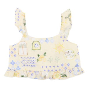 Fox + Finch - Piccolina: Shirred Frill Top