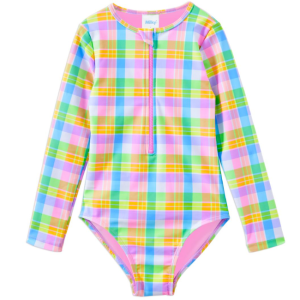 Milky - Carnival Check Long Sleeve Swimsuit
