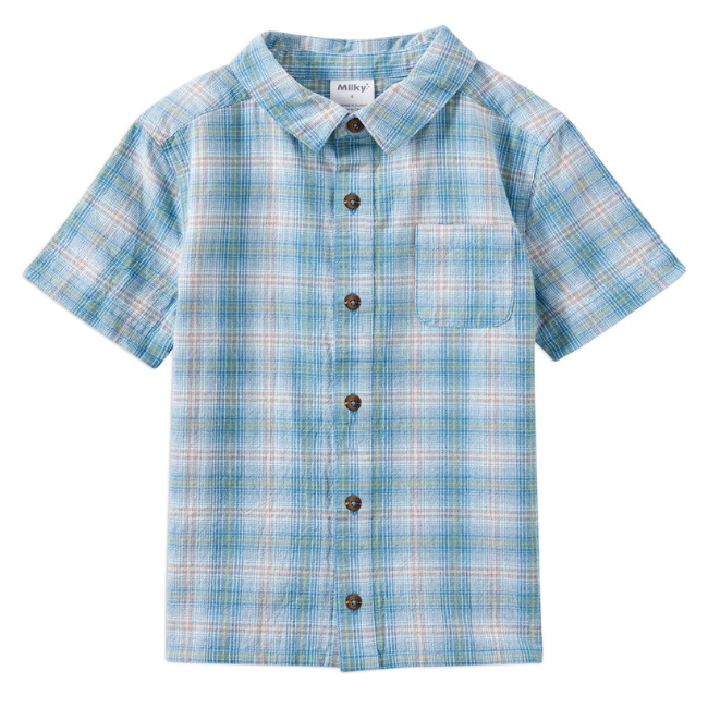 milky Dusty Check Shirt