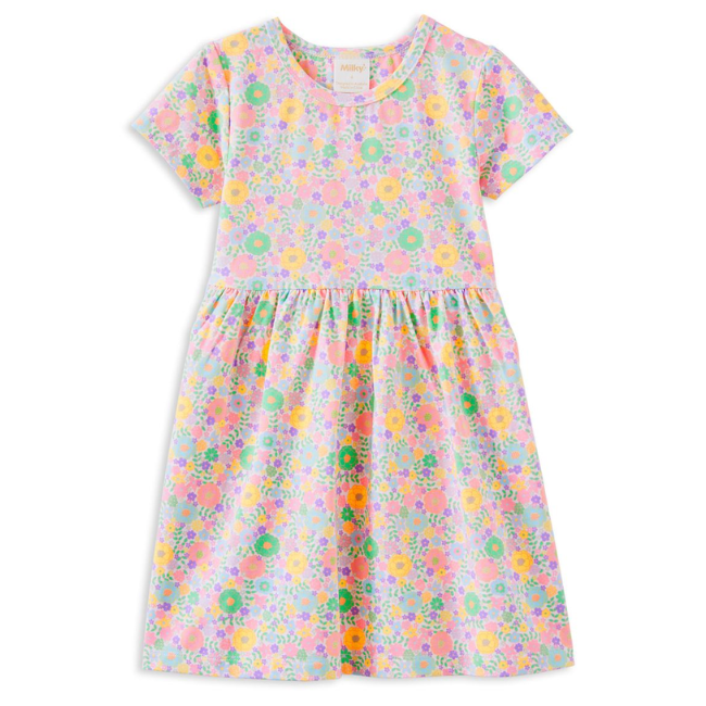 milky Pastel Garden Dress