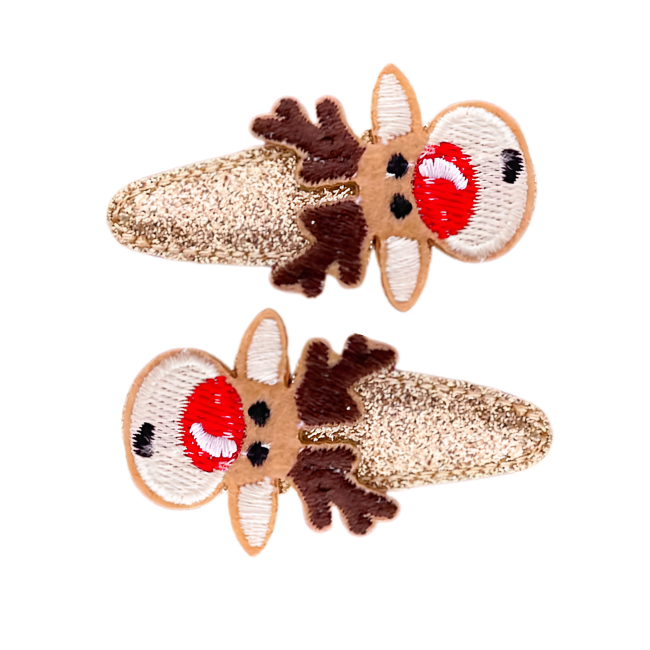 twinkle + bloom hair clip reindeer sparkles (2)
